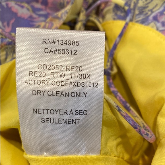 For Love And Lemons | Floral Yellow and Purple Mini Dress - Picture 8 of 8